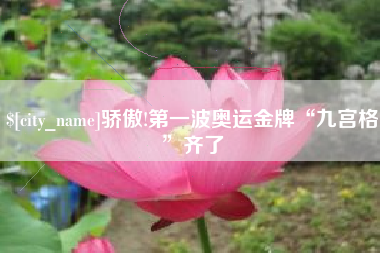 兴安盟骄傲!第一波奥运金牌“九宫格”齐了