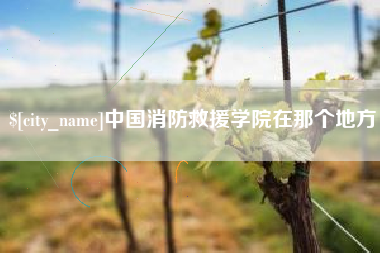 兴安盟中国消防救援学院在那个地方
