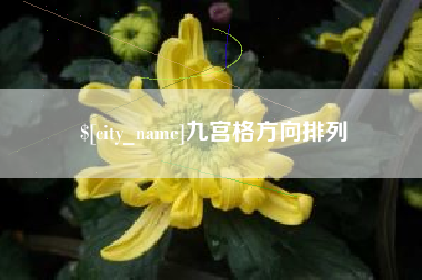 兴安盟九宫格方向排列