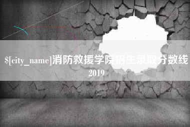 兴安盟消防救援学院招生录取分数线2019