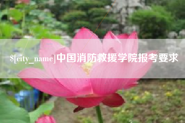 兴安盟中国消防救援学院报考要求