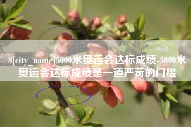 兴安盟5000米奥运会达标成绩-5000米奥运会达标成绩是一道严苛的门槛