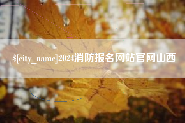 兴安盟2024消防报名网站官网山西