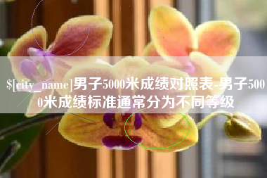 兴安盟男子5000米成绩对照表-男子5000米成绩标准通常分为不同等级