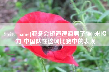 兴安盟亚冬会短道速滑男子5000米接力-中国队在这场比赛中的表现