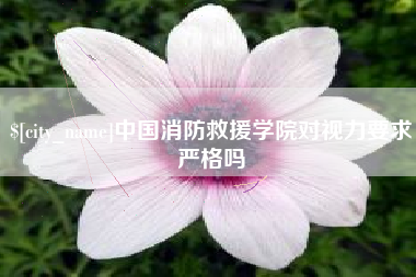 兴安盟中国消防救援学院对视力要求严格吗