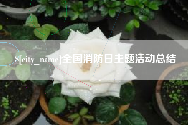 兴安盟全国消防日主题活动总结