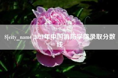 兴安盟2021年中国消防学院录取分数线