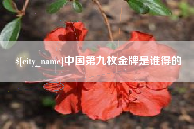 兴安盟中国第九枚金牌是谁得的