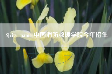 兴安盟中国消防救援学院今年招生
