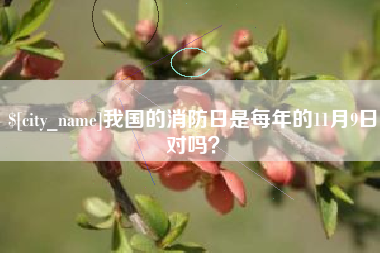 兴安盟我国的消防日是每年的11月9日对吗？