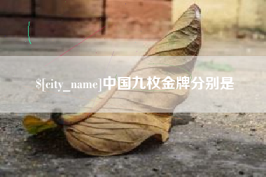 兴安盟中国九枚金牌分别是