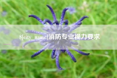 兴安盟消防专业视力要求