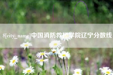 兴安盟中国消防救援学院辽宁分数线