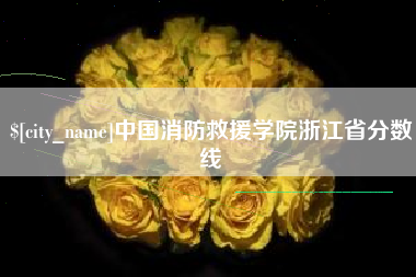 兴安盟中国消防救援学院浙江省分数线