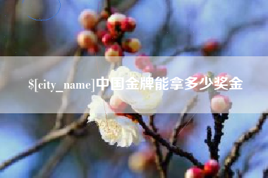 兴安盟中国金牌能拿多少奖金