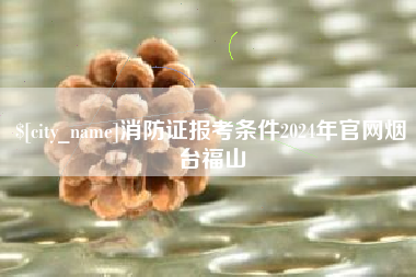 兴安盟消防证报考条件2024年官网烟台福山