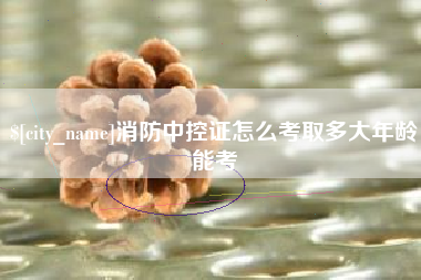 兴安盟消防中控证怎么考取多大年龄能考
